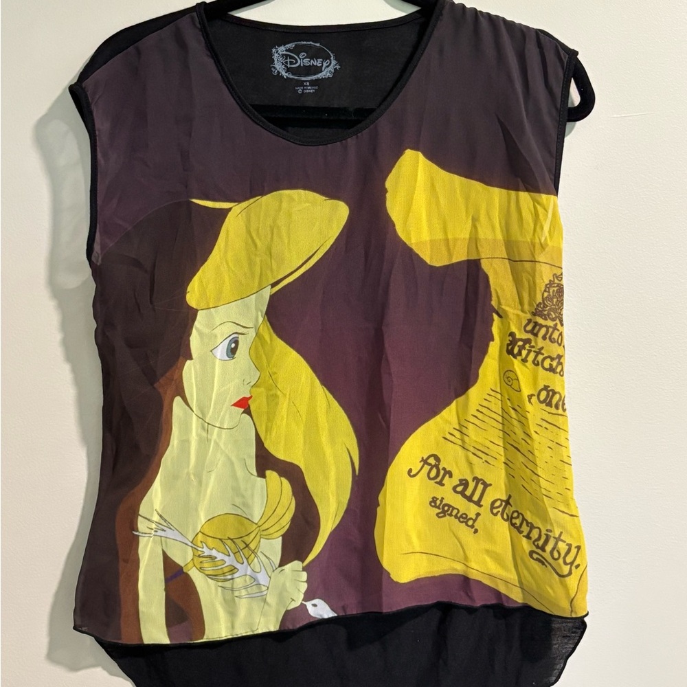 Disney little mermaid Ariel Ursula Women's Short Sleeve Top - hot topic